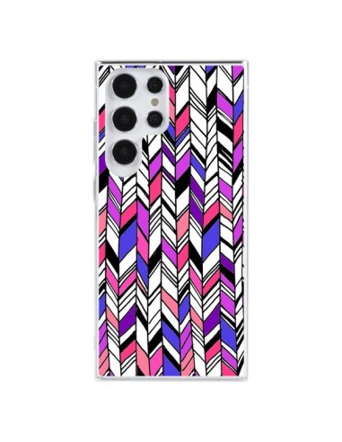 Coque Samsung Galaxy S23 Ultra 5G Graphic Azteque Rose Violet -  Léa Clément