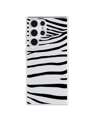 Coque Samsung Galaxy S23 Ultra 5G Zebre Zebra Noir Transparente - Project M