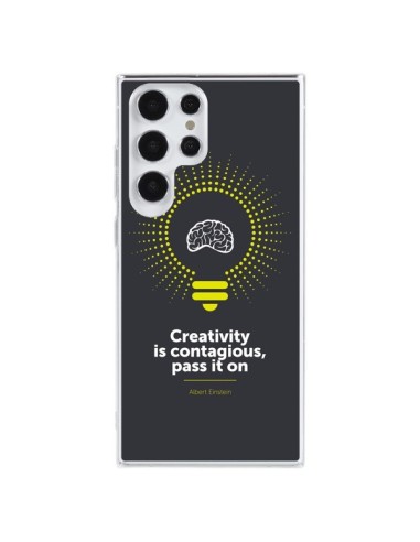 Cover Samsung Galaxy S23 Ultra 5G Creativity is contagious, Einstein - Shop Gasoline