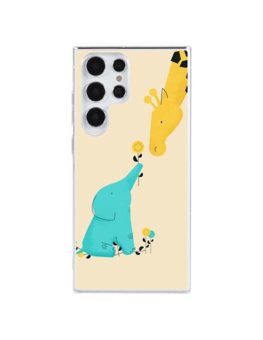 Cover Samsung Galaxy S23 Ultra 5G Elefante Cucciolo Giraffa - Jay Fleck