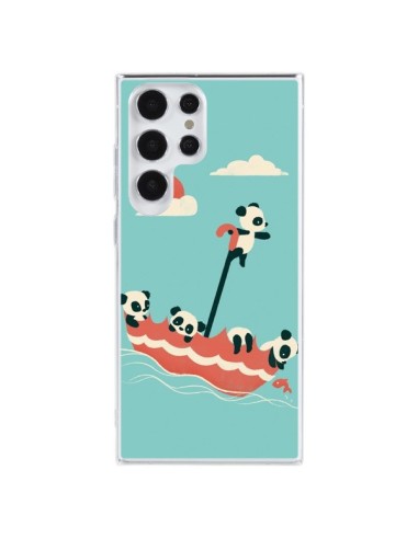 Cover Samsung Galaxy S23 Ultra 5G Ombrello Flottante Panda - Jay Fleck