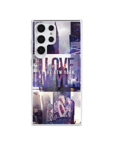 Samsung Galaxy S23 Ultra 5G Case I Love New Yorck City Purple - Javier Martinez