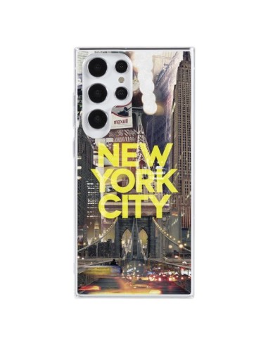 Coque Samsung Galaxy S23 Ultra 5G New York City Jaune - Javier Martinez