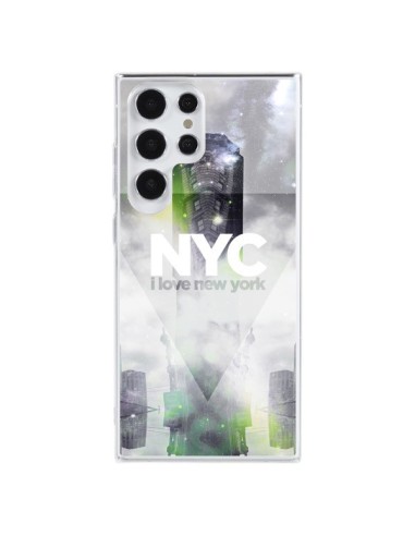 Cover Samsung Galaxy S23 Ultra 5G I Love New York City Grigio Verde - Javier Martinez