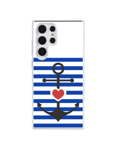 Cover Samsung Galaxy S23 Ultra 5G Mariniere Ancora Marina Cuore - Jonathan Perez