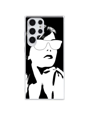 Cover Samsung Galaxy S23 Ultra 5G Ragazza Occhiali Bianco - Jonathan Perez