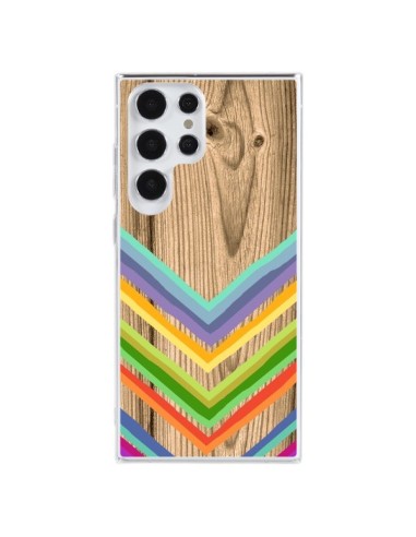 Cover Samsung Galaxy S23 Ultra 5G Tribal Azteco Legno Wood - Jonathan Perez