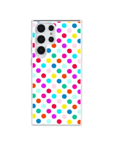 Coque Samsung Galaxy S23 Ultra 5G Pois Multicolores - Laetitia