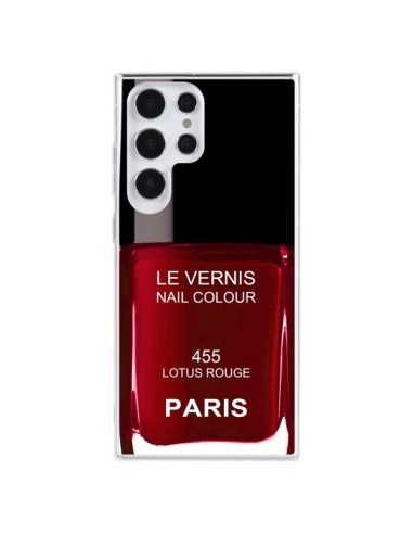 Cover Samsung Galaxy S23 Ultra 5G Smalto Paris Lotus Rosso - Laetitia