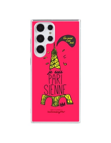 Samsung Galaxy S23 Ultra 5G Case Je suis Parisienne La Tour Eiffel Pink - Leellouebrigitte