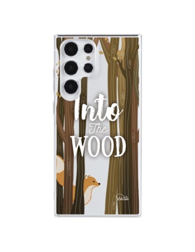 Cover Samsung Galaxy S23 Ultra 5G Into The Wild Volpe Legno Trasparente - Lolo Santo