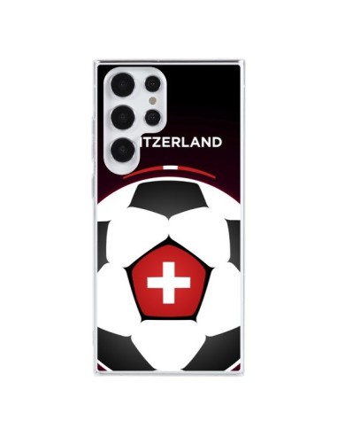 Coque Samsung Galaxy S23 Ultra 5G Suisse Ballon Football - Madotta