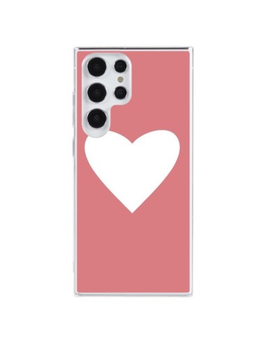 Coque Samsung Galaxy S23 Ultra 5G Coeur Corail - Mary Nesrala