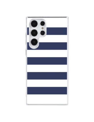 Samsung Galaxy S23 Ultra 5G Case Bande Marineresche Blue White Gaultier - Mary Nesrala