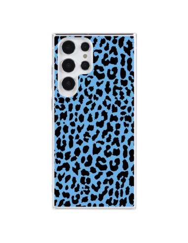 Cover Samsung Galaxy S23 Ultra 5G Leopardo Blu Neon - Mary Nesrala