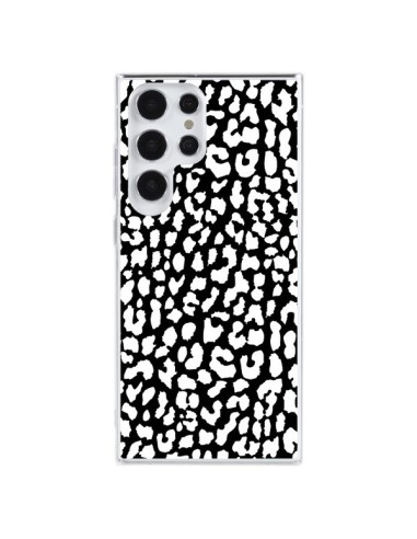 Cover Samsung Galaxy S23 Ultra 5G Leopardo Bianco e Nero - Mary Nesrala