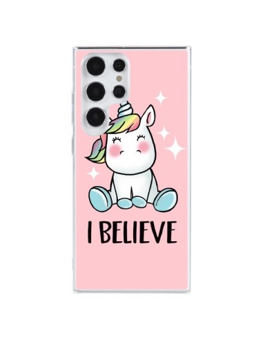 Coque Samsung Galaxy S23 Ultra 5G Licorne I Believe - Maryline Cazenave