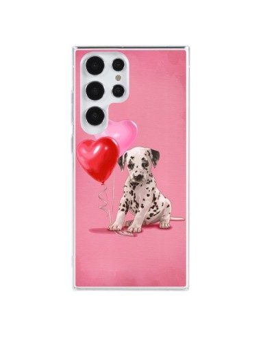 Cover Samsung Galaxy S23 Ultra 5G Cane Dalmata Palloncino Cuore - Maryline Cazenave