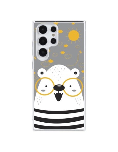 Cover Samsung Galaxy S23 Ultra 5G Orso con occhiali - Maria Jose Da Luz