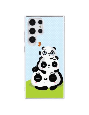 Cover Samsung Galaxy S23 Ultra 5G Panda Famiglia - Maria Jose Da Luz