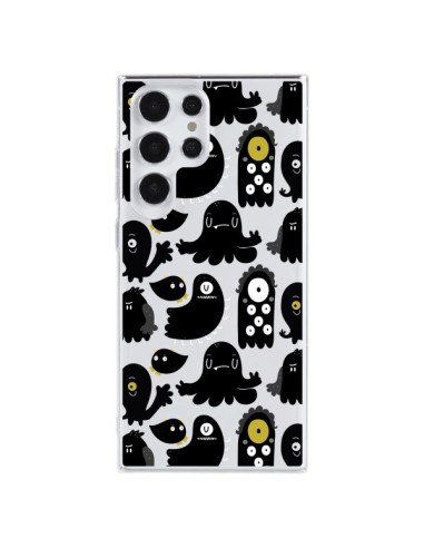 Cover Samsung Galaxy S23 Ultra 5G Monsters Pattern Mostri Trasparente - Maria Jose Da Luz