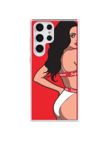 Samsung Galaxy S23 Ultra 5G Case Pop Art Girl Red - Mikadololo