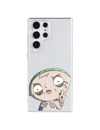 Cover Samsung Galaxy S23 Ultra 5G Stewie Joker Suicide Squad Trasparente - Mikadololo