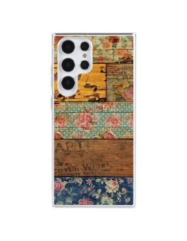 Cover Samsung Galaxy S23 Ultra 5G Barocco Style Legno - Maximilian San