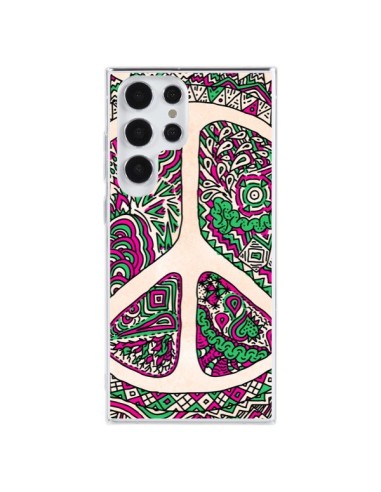 Cover Samsung Galaxy S23 Ultra 5G Peace and Amore Azteco Vaniglia - Maximilian San