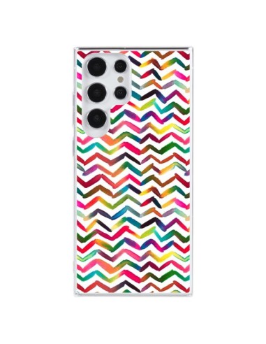 Cover Samsung Galaxy S23 Ultra 5G Chevron Stripes Multicolore - Ninola Design