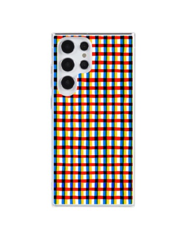 Samsung Galaxy S23 Ultra 5G Case Crossed Eyes Lines Red - Ninola Design