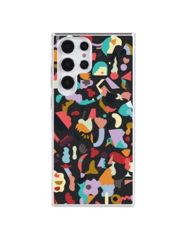 Coque Samsung Galaxy S23 Ultra 5G Dreamy Animal Shapes Black - Ninola Design