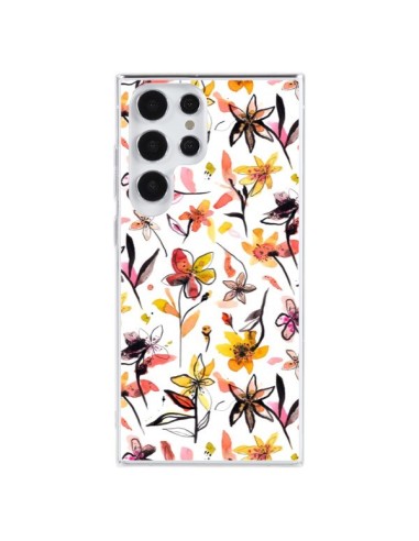 Cover Samsung Galaxy S23 Ultra 5G Ink Bleeding Dots Rosa - Ninola Design