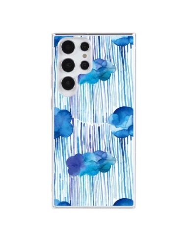 Samsung Galaxy S23 Ultra 5G Case Rain Stitches Neon - Ninola Design