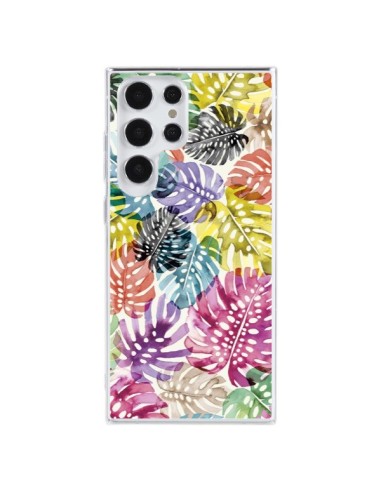 Coque Samsung Galaxy S23 Ultra 5G Tigers and Leopards Yellow - Ninola Design