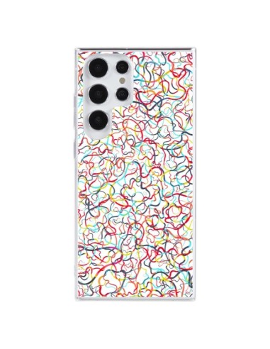 Cover Samsung Galaxy S23 Ultra 5G Water Drawings Bianco - Ninola Design