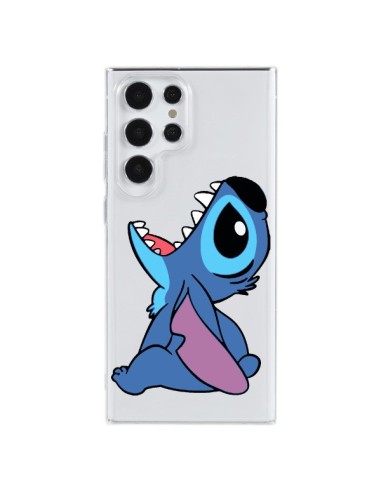 Coque Samsung Galaxy S23 Ultra 5G Stitch de Lilo et Stitch Transparente