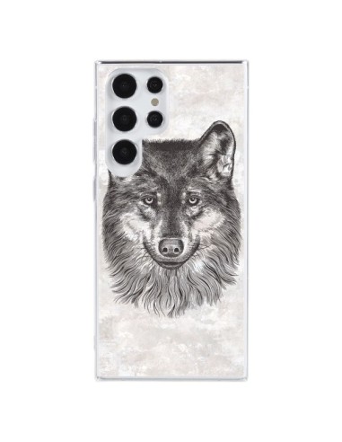 Coque Samsung Galaxy S23 Ultra 5G Loup Gris - Rachel Caldwell