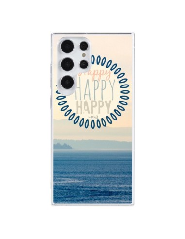 Coque Samsung Galaxy S23 Ultra 5G Happy Day Mer Ocean Sable Plage Paysage - R Delean