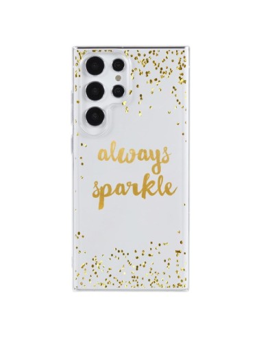 Cover Samsung Galaxy S23 Ultra 5G Always Sparkle Brilla sempre Trasparente - Sylvia Cook