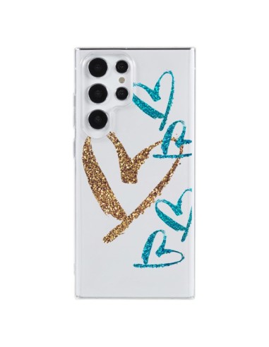 Cover Samsung Galaxy S23 Ultra 5G Cuore Amore Trasparente - Sylvia Cook