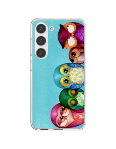 Cover Samsung Galaxy S23 5G Famiglia Gufi - Annya Kai