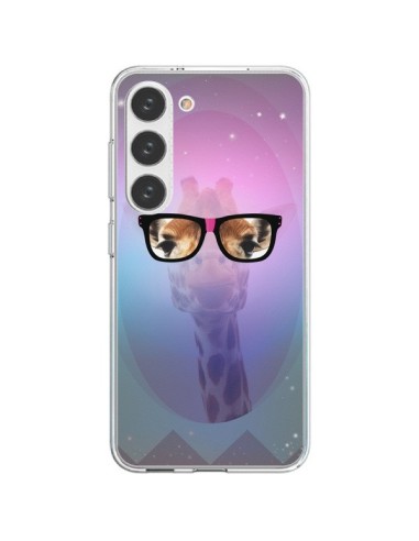 Cover Samsung Galaxy S23 5G Giraffa Nerd con Occhiali - Aurelie Scour