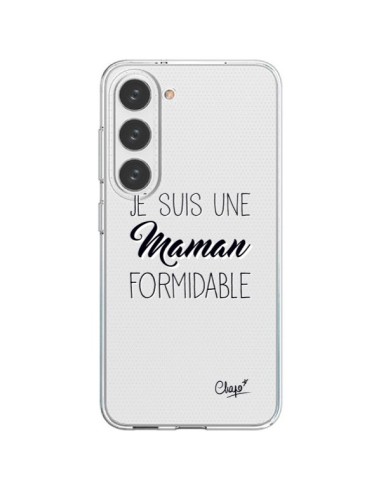 Cover Samsung Galaxy S23 5G Sono una Mamma Formidabile Trasparente - Chapo