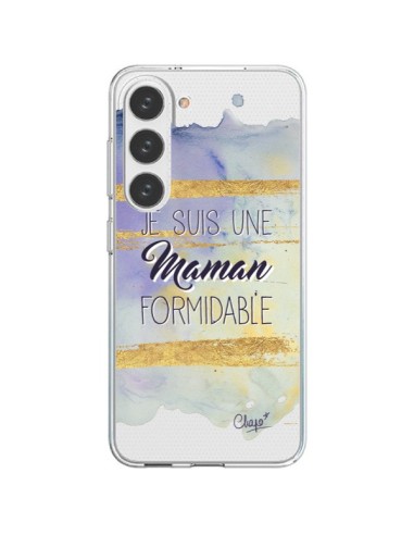 Samsung Galaxy S23 5G Case I'm an Amazing Mom Purple Clear - Chapo