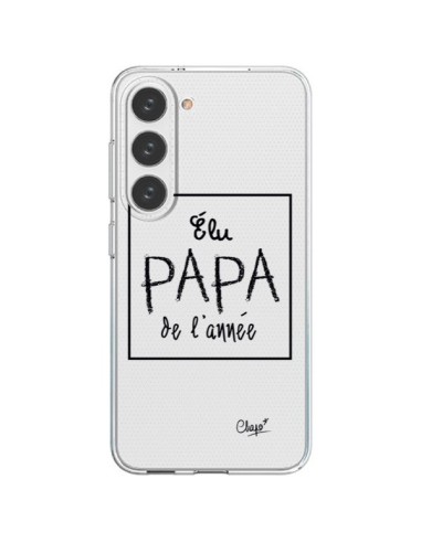 Cover Samsung Galaxy S23 5G Eletto Papà dell'Anno Trasparente - Chapo