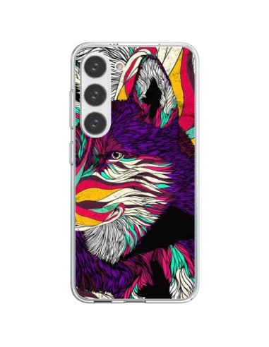 Cover Samsung Galaxy S23 5G Husky Cane-Lupo Colorato  - Danny Ivan