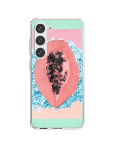 Coque Samsung Galaxy S23 5G Papaya Rocks Fruit - Danny Ivan