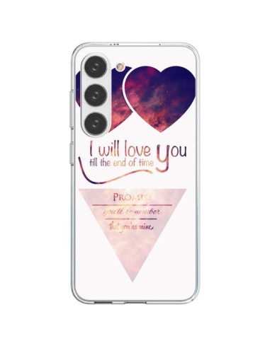 Cover Samsung Galaxy S23 5G I will Amore you until the end Coeurs - Eleaxart