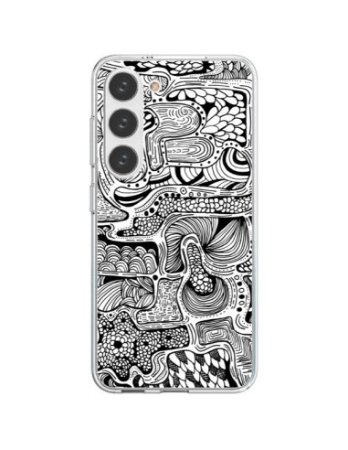 Coque Samsung Galaxy S23 5G Reflejo Reflet Noir et Blanc - Eleaxart